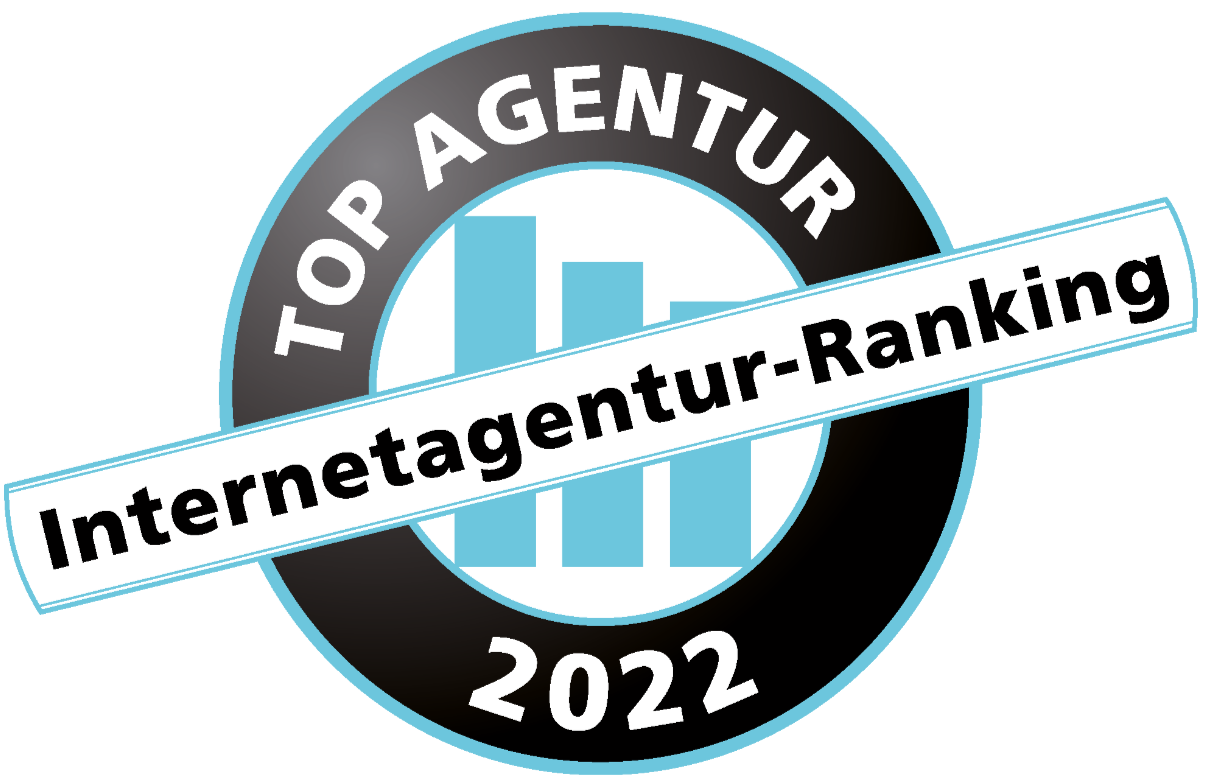 Bild vom Logo "Internetagentur-Ranking 2022"