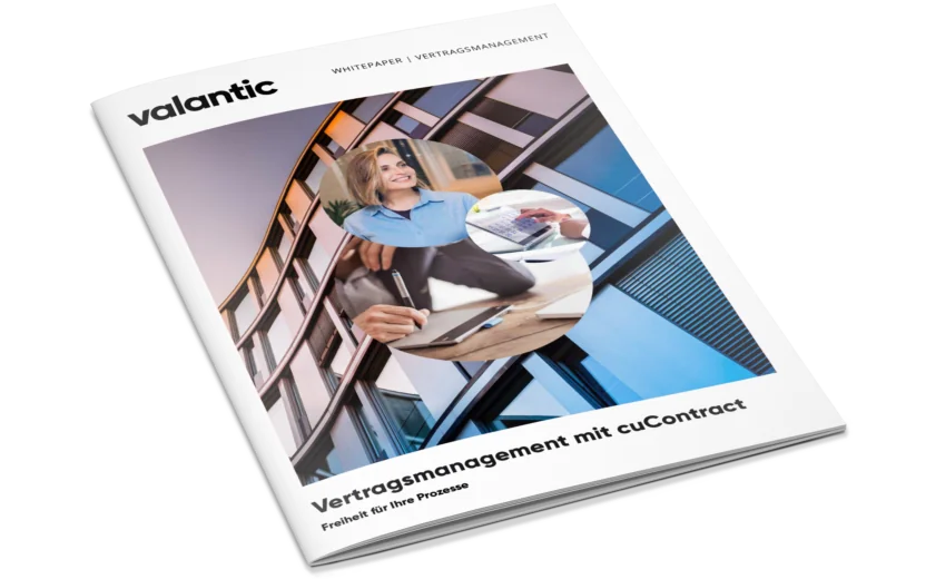 Mockup zum Whitepaper Vertragsmanagement mit cuContract