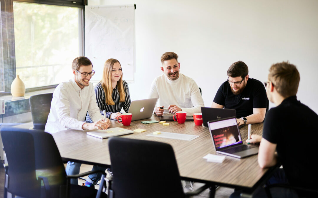 Photo from the conference room in the Siegen office, where a customer experience workshop is held for a client.