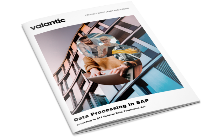 Mockup product sheet data processing in SAP