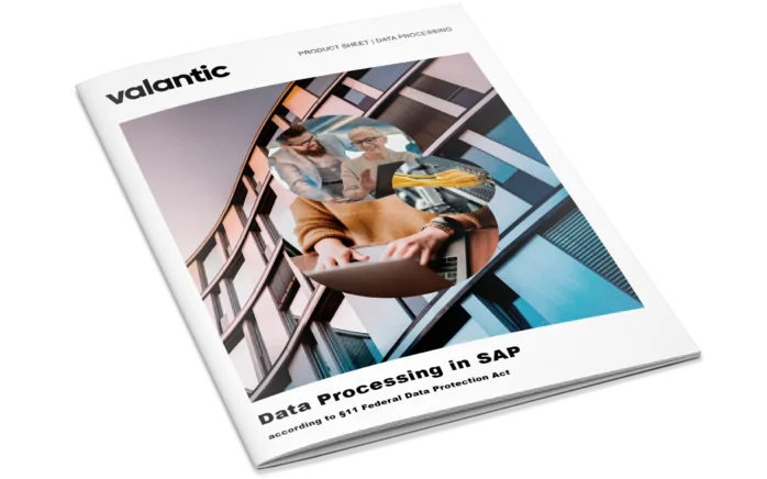 Mockup product sheet data processing in SAP