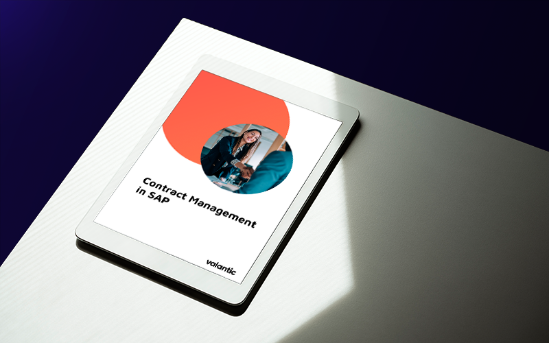 Mockup product sheet contract management in SAP