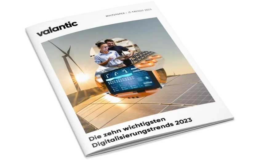 Mockup Whitepaper valantic IT-Trends 2023