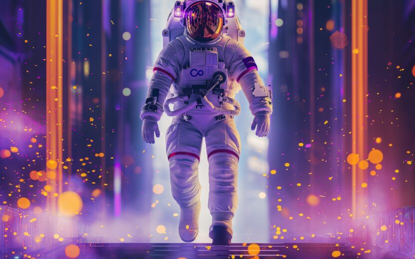 generated-futuristic-astronaut-walking-on-stairs