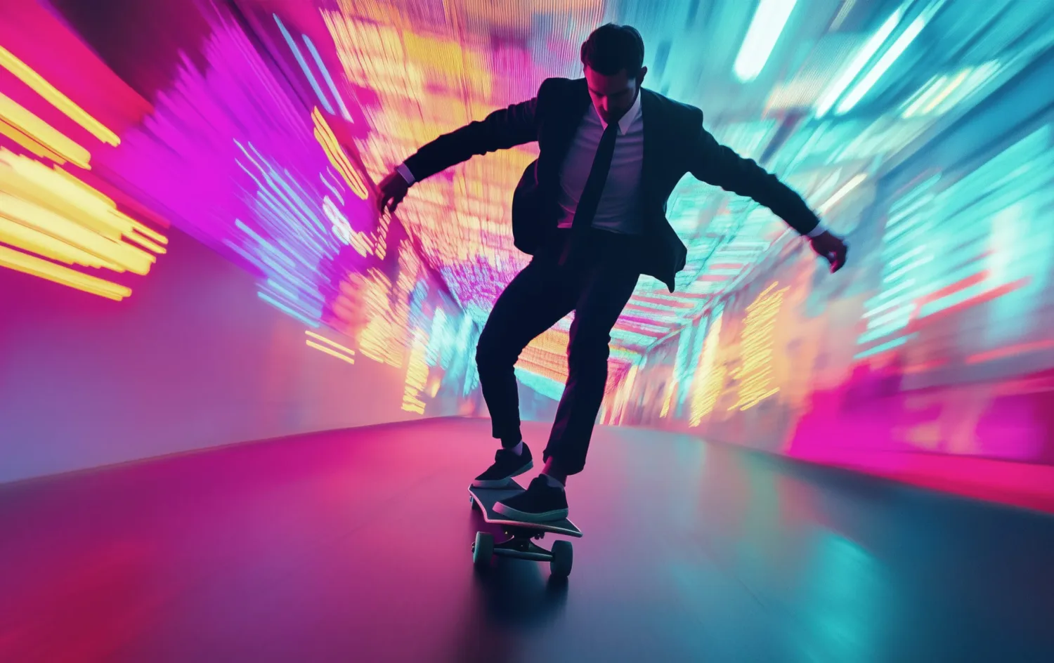 ai-generated-image-man-walking-through-futuristic-hallway