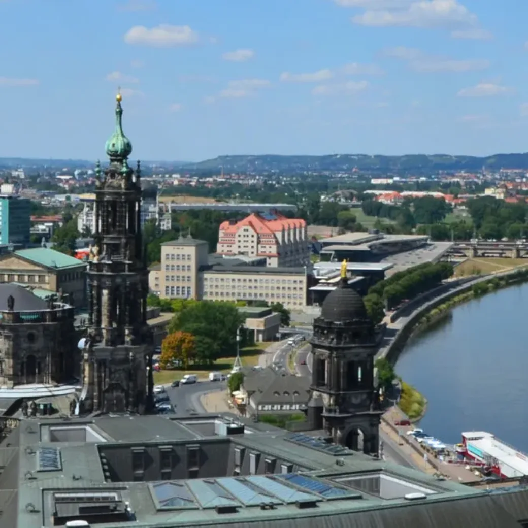 City view of Dresden, branch of valantic ERP Consulting