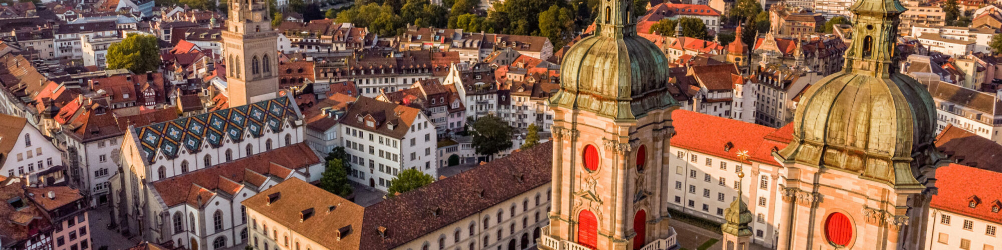 City view of St. Gallen, branch valantic Customer Engagement & Commerce (CEC)