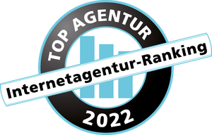 Logo Auszeichnung: Top Agentur 2022 - Internetagentur-Ranking
