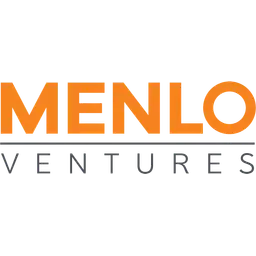 The Menlo Ventures logo prominently features "MENLO" in bold orange and "VENTURES" below it in gray, symbolizing the firm’s commitment to visionary global leadership and transformative impact.