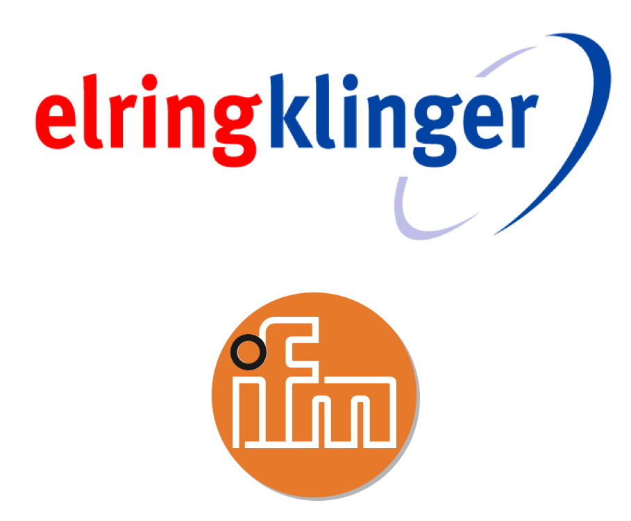 Logos von elring klinger und ifm
