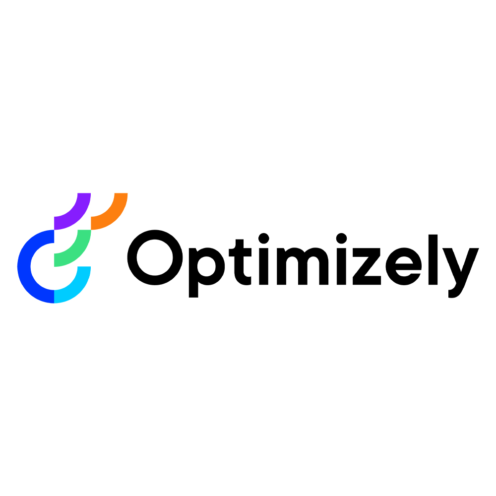 Optimizely Logo auf weißem Hintergrund