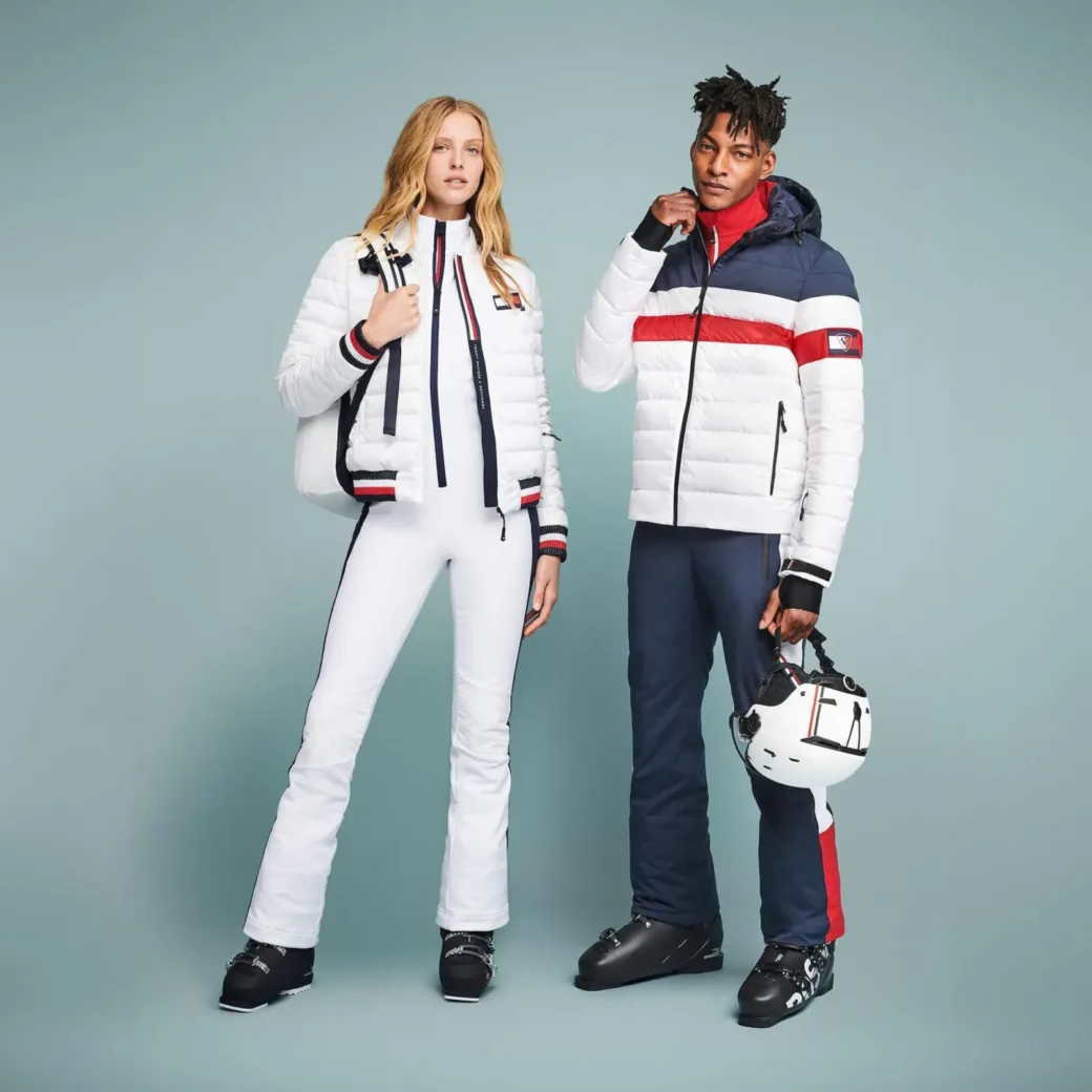 Woman and man posing in Rossignol clothes