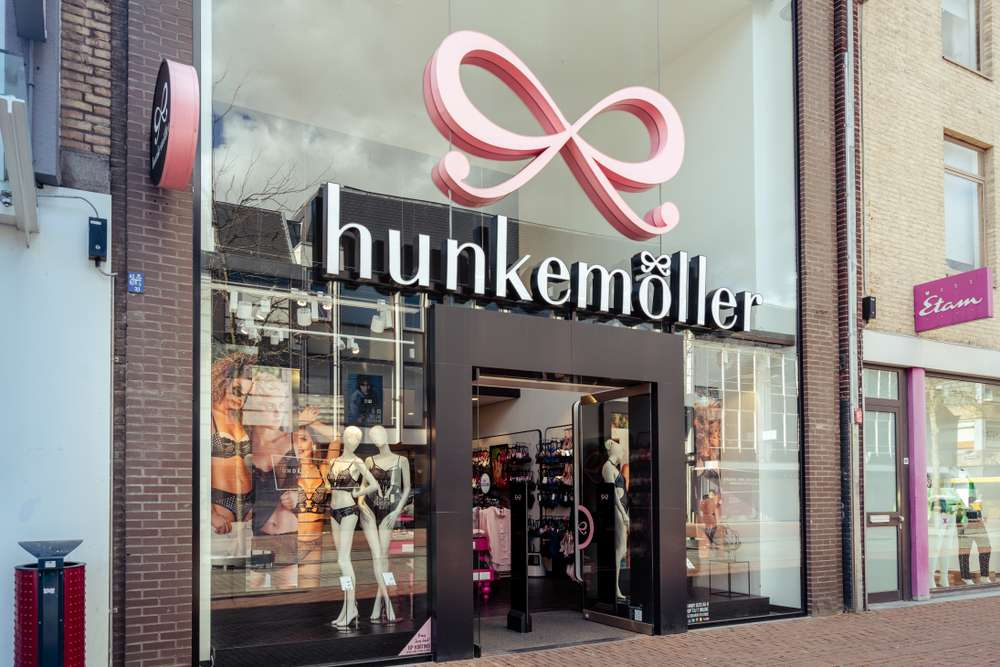 hunkemöller-logo voor de winkel
