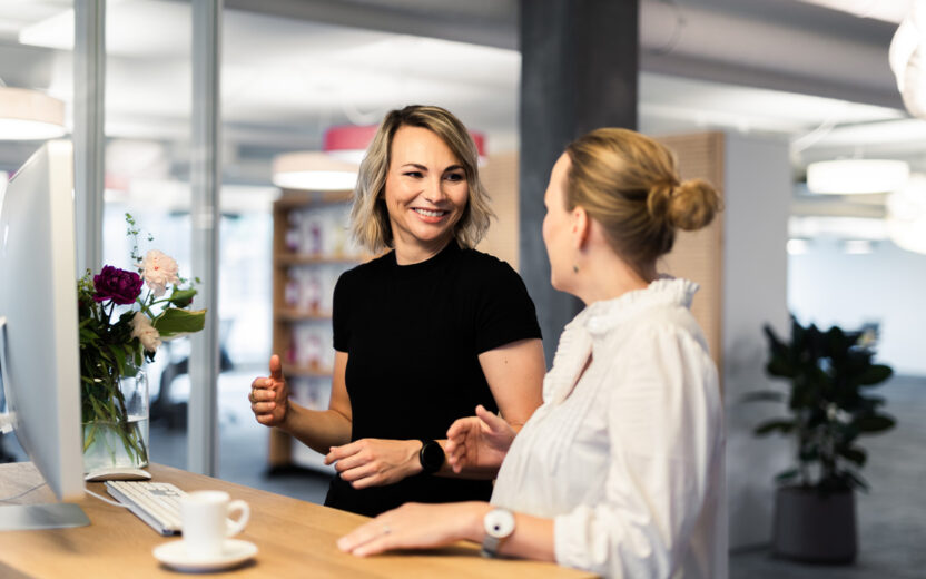 Two valantic employees talk