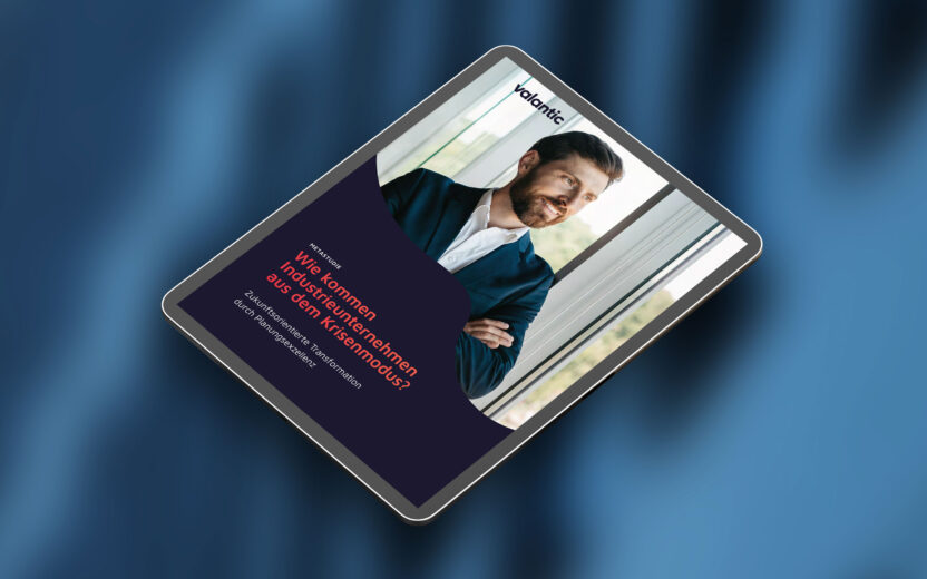 Mockup Metastudie valantic: Wie Unternehmen aus dem Krisenmodus kommen
