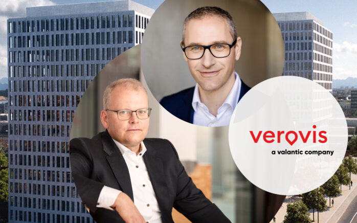 Bild von Bernd Trautwein und Clemens Frank, Geschäftsführer von verovis – a valantic company