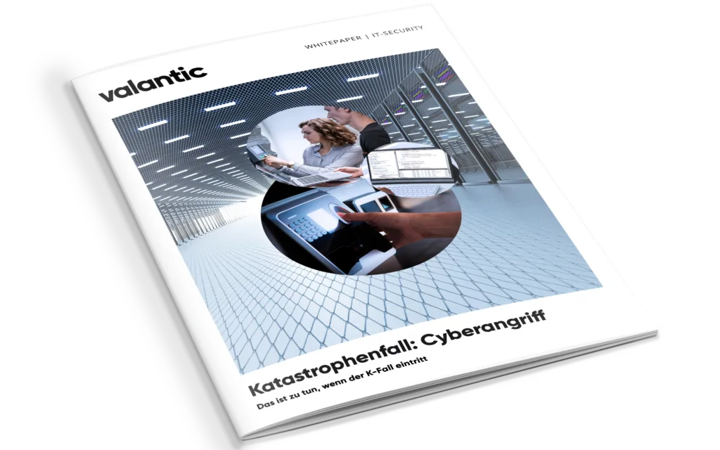 Mockup zum Whitepaper "Katastrophenfall: Cyberangriff"